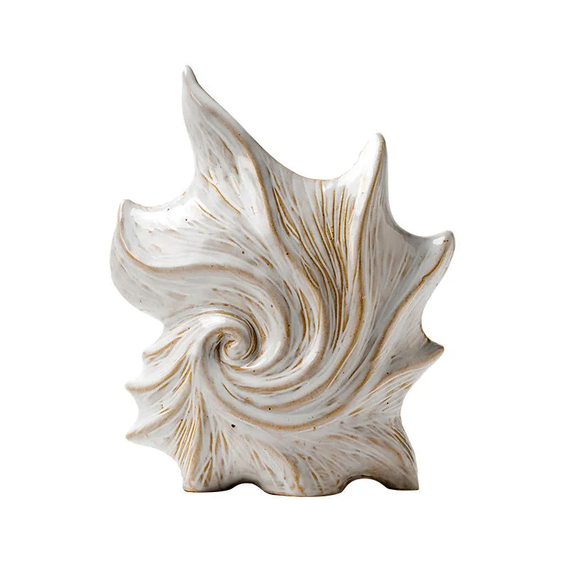 French art ceramic vase with coloured glaze in Hexi Li retro European style.