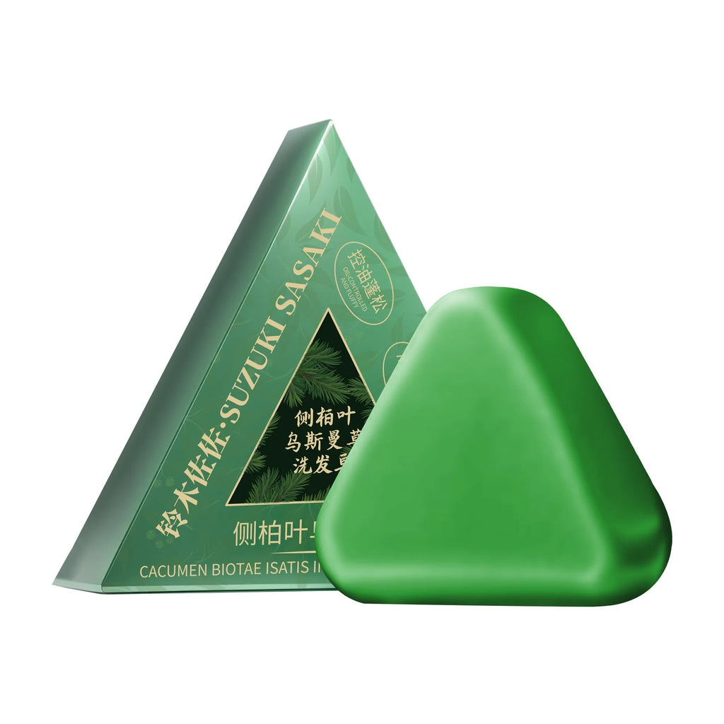 Chinese arborvitae twig Usman herbal hair care and face cleansing soap bar, 120g compact size