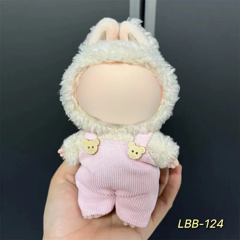 Plastic clothing set for 17cm tall vinyl doll figurine with multiple style code options