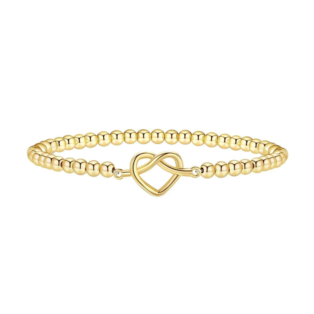 Women's adjustable stainless steel bracelet with a round geometric bead in a selection of colours.