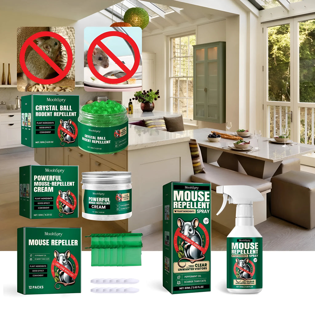 60ml natural rat repellent spray bottle with essential oil formula for home, car and outdoor use