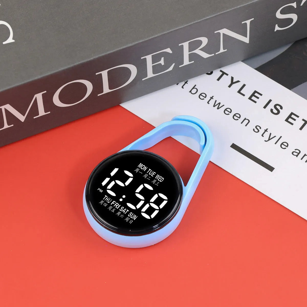 LED digital electronic watch with luminous display and plastic strap in various colour options