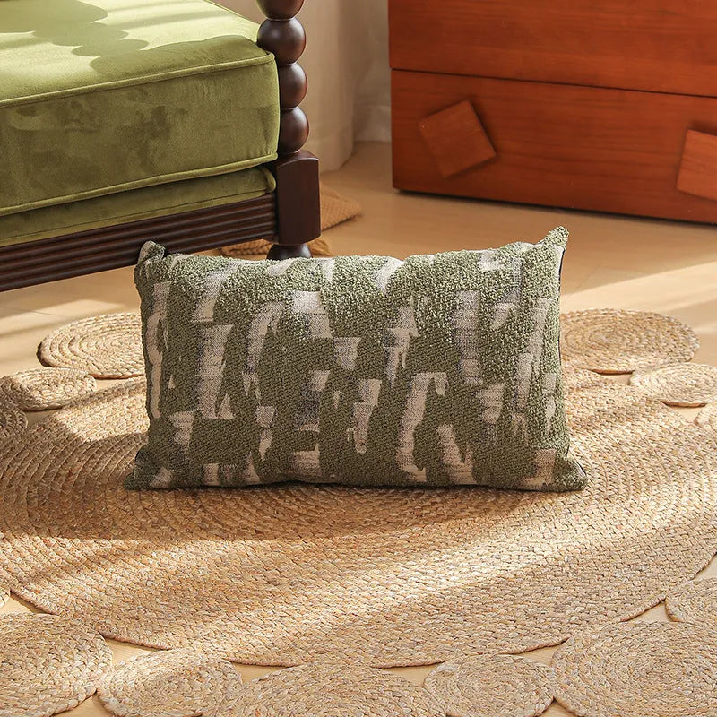 Square jacquard floral cushion cover in a choice of eight colours, measuring 45x45 cm.