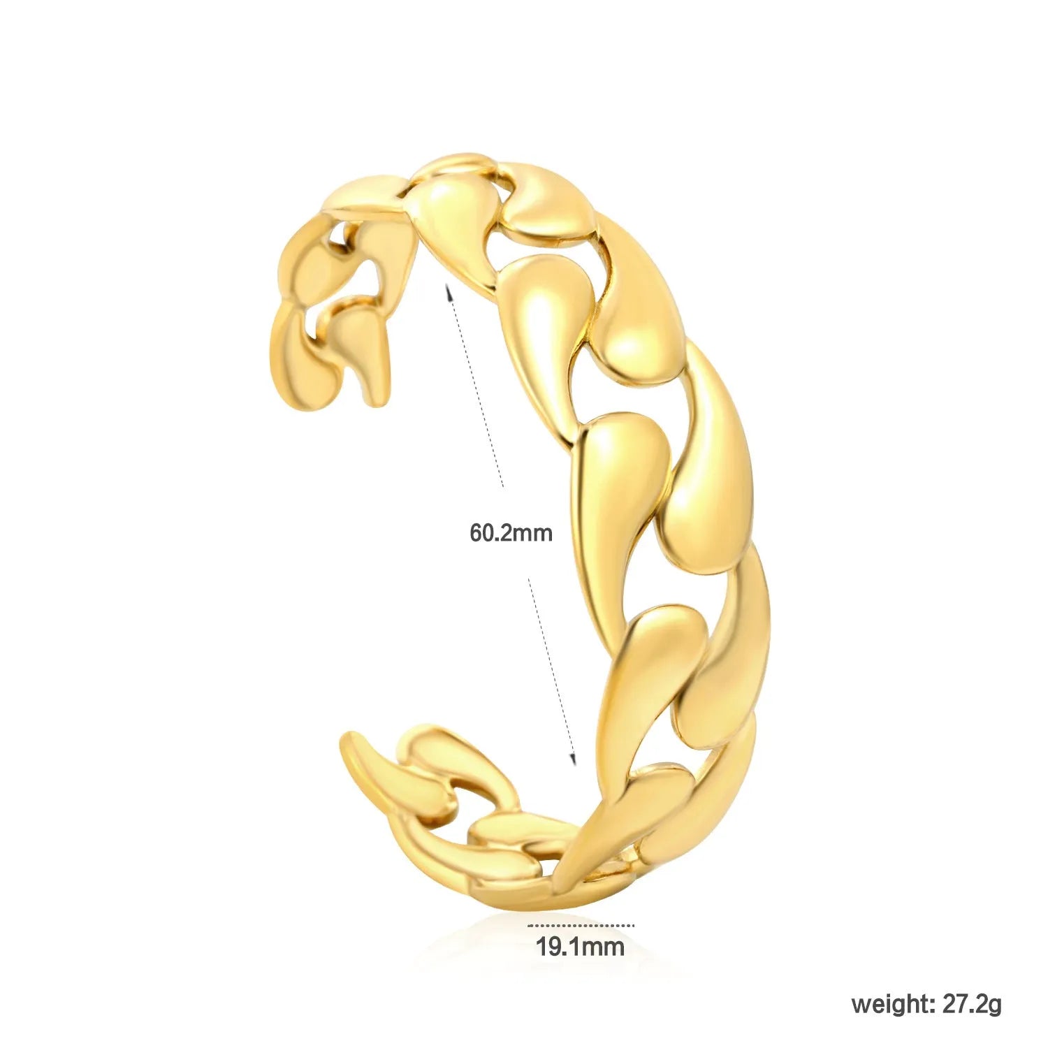 European-style alloy stainless steel bracelet in gold, silver and black colour options