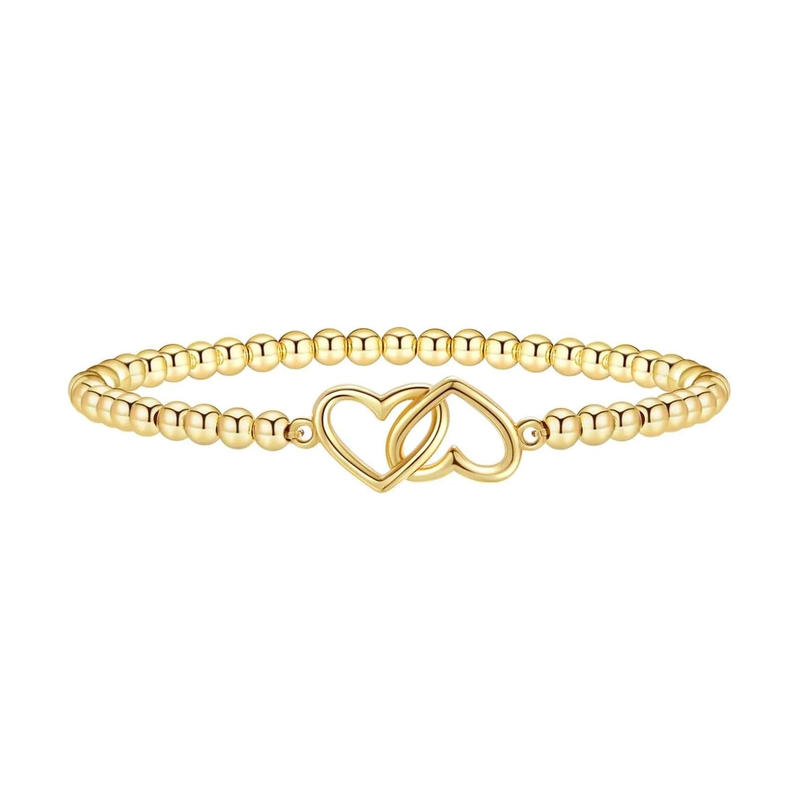 Women's adjustable stainless steel bracelet with a round geometric bead in a selection of colours.
