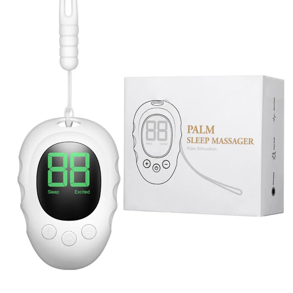 Silicone sleep aid hand grip sleep monitor in white black or green colour with charging cable