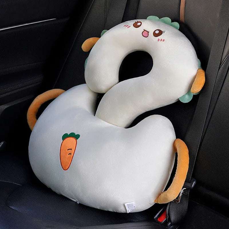 Cartoon question mark animal cushion pillow measuring 65x65cm in six character colour options