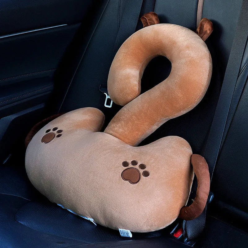 Cartoon question mark animal cushion pillow measuring 65x65cm in six character colour options