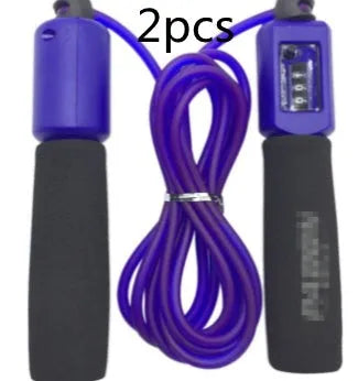Adjustable 3-metre skipping rope with foam PVC handles in multiple colour options
