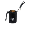 Mini nylon pet training snack bag in a solid colour, shown with treats.