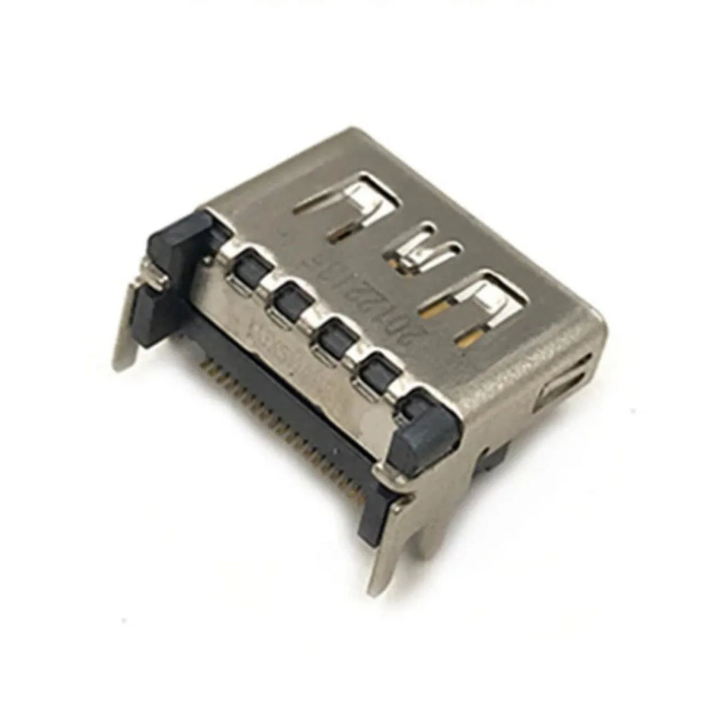Silver HDMI female host socket connector for electronics repair