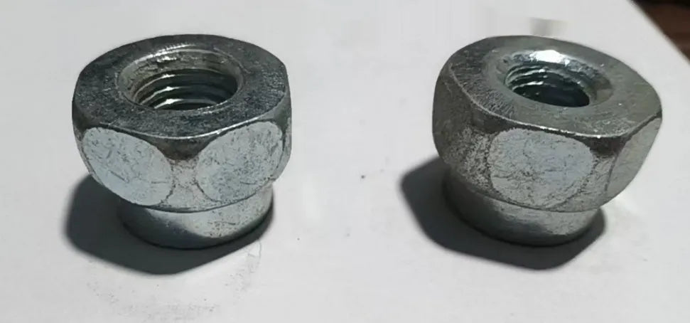 Aluminium weeding head with screw mower design for Ouma brushcutters, shown with three different sized screws.