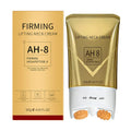 Neck cream container with built-in massaging roller applicator showing 120g size