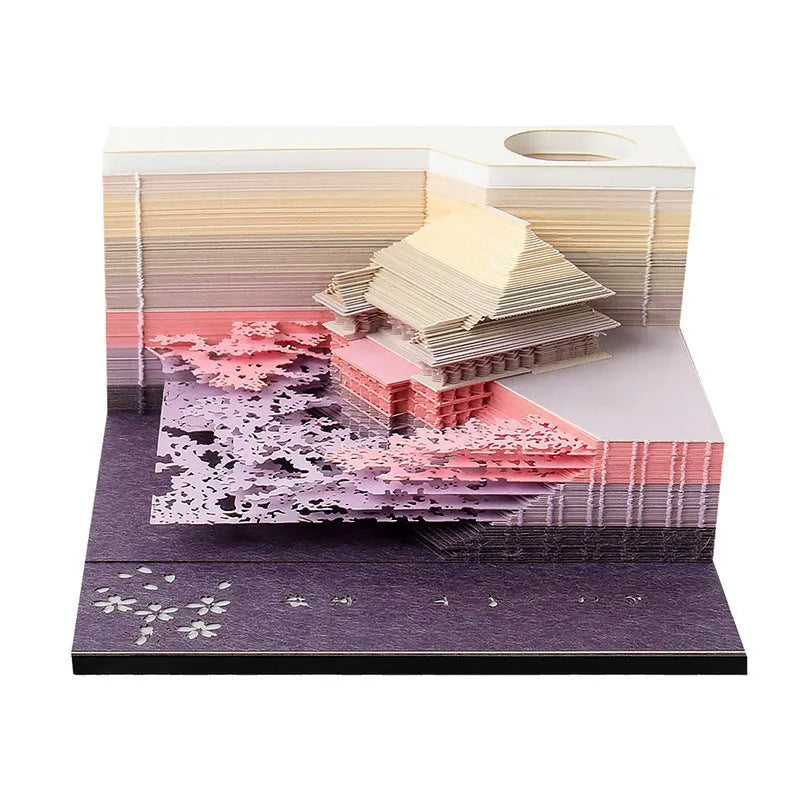 Anime architecture cartoon sticky notes with One Piece themed designs, 80x45mm craft paper notepad