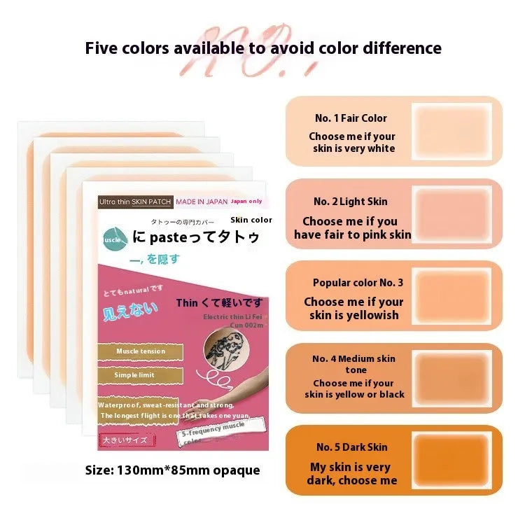 Tattoo cover patch concealer brush makeup tool with six colour options and 130mm length