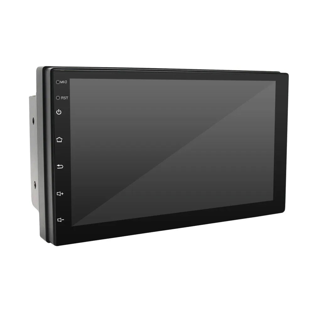 Black universal CarPlay MP5 player with 7-inch screen for GPS navigation and radio in vehicles