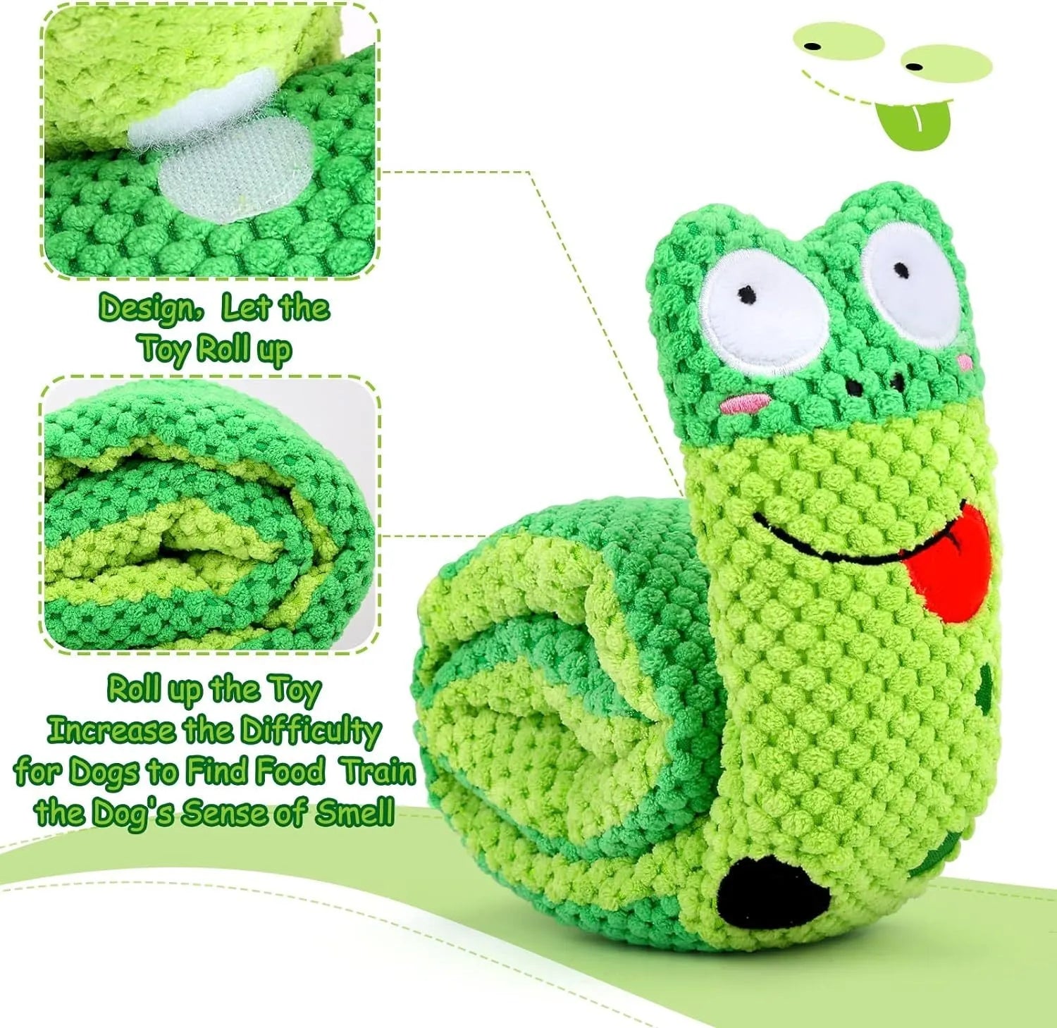 Squeaky dog puzzle toy in transformable design with foraging function for canine enrichment