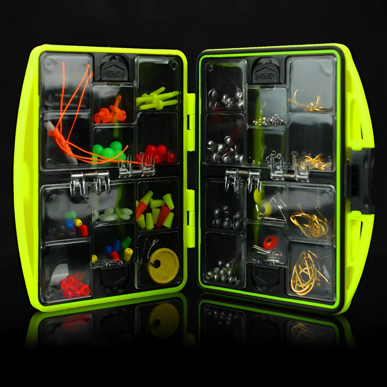Rock fishing accessory box set with 184 pieces for sea fishing and Taiwanese techniques