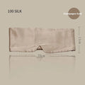 Mulberry silk sleep mask shown in champagne gold colour for light blocking.