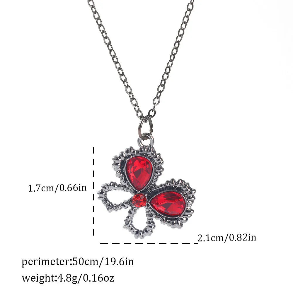 Halloween necklace with a detailed bat pendant on a zinc alloy chain, showing electroplated finish.