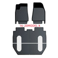 Rubber floor mat with TPE footrest for Tesla Model 3, Y, S, and X cars