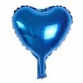 Aluminum foil peach heart balloons in metallic colours for party decorations