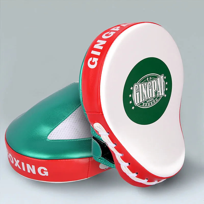 Vertical gold and green PU boxer Sanda baffle target for martial arts training