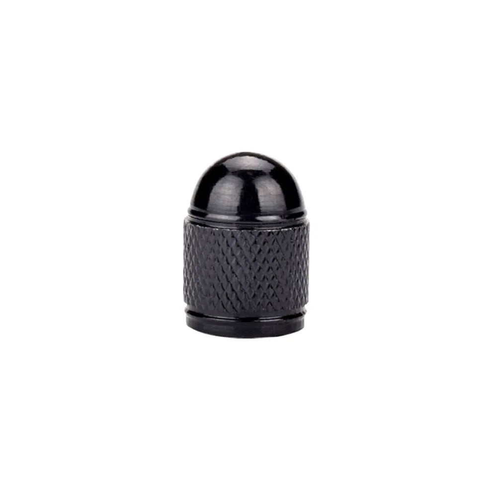 Aluminium mountain bike tyre valve cap in choice of five colours.