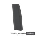 Universal silicone handbrake sleeve cover in assorted colours showing 12cm length
