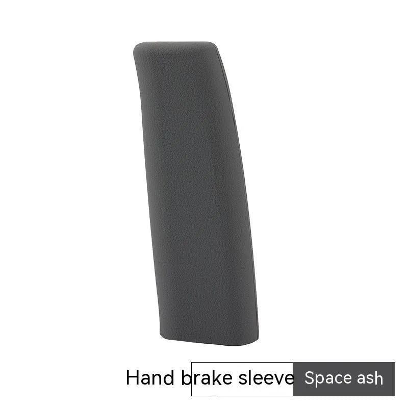 Universal silicone handbrake sleeve cover in assorted colours showing 12cm length