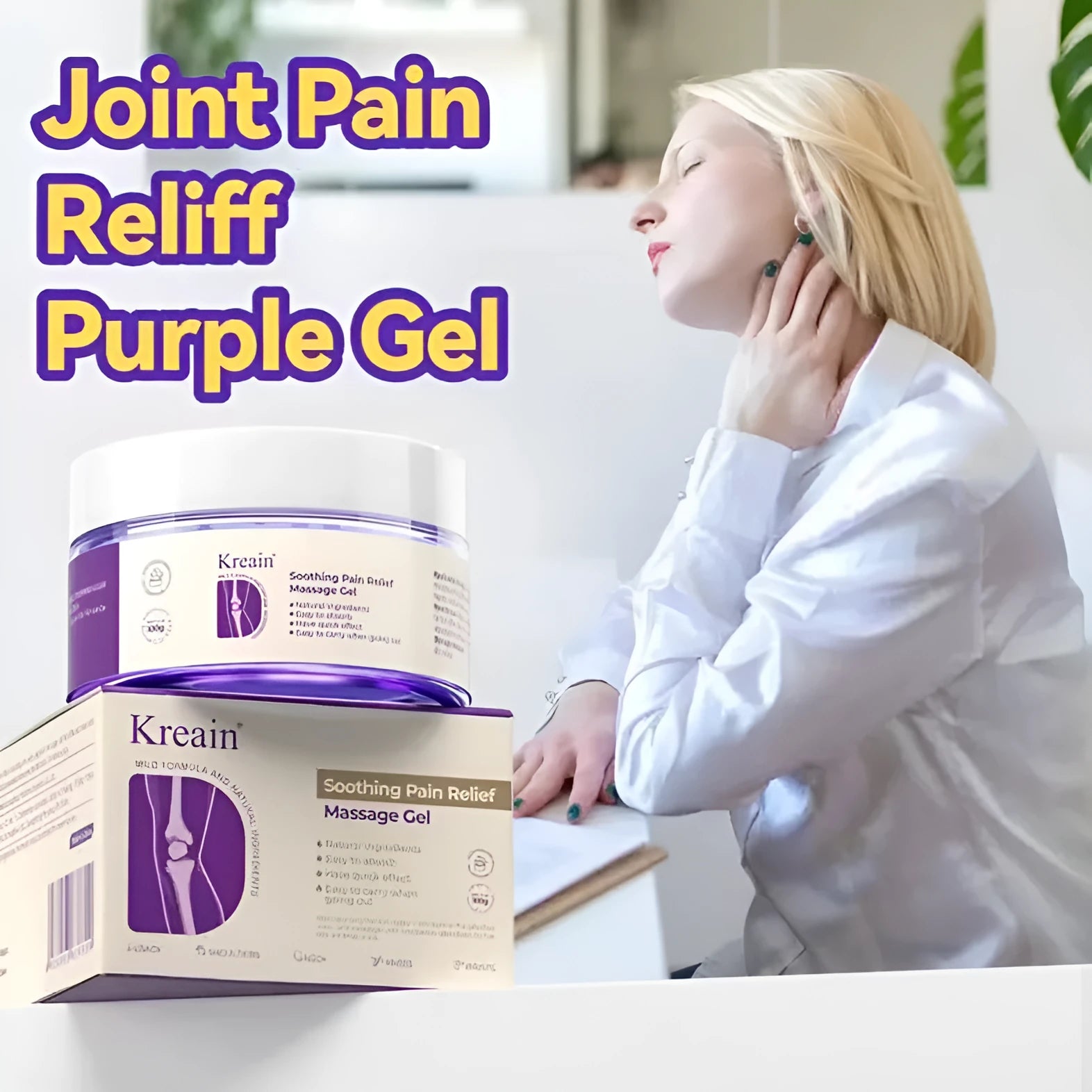 100g tube of Joint Pain Care Gel for topical joint pain relief