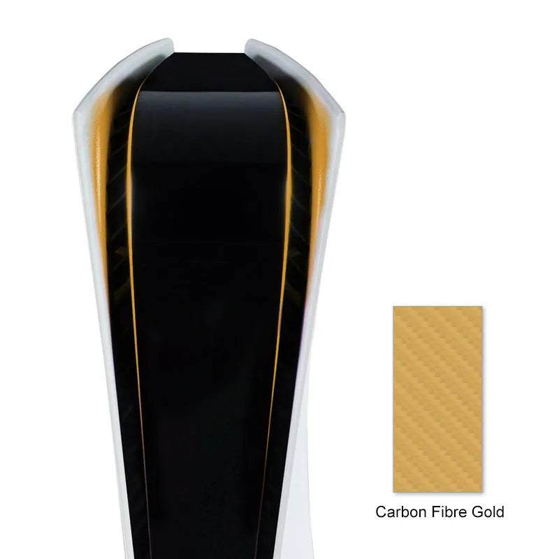 PS5 LED light bar film sticker with carbon fibre pattern in four colour options