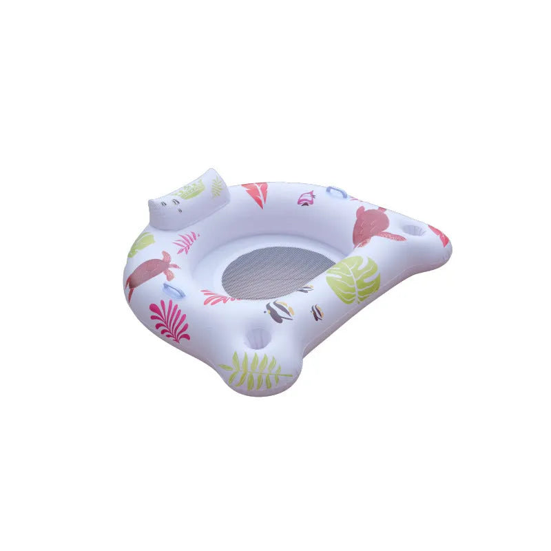 White U-shaped luminous inflatable float measuring 120 x 120 cm