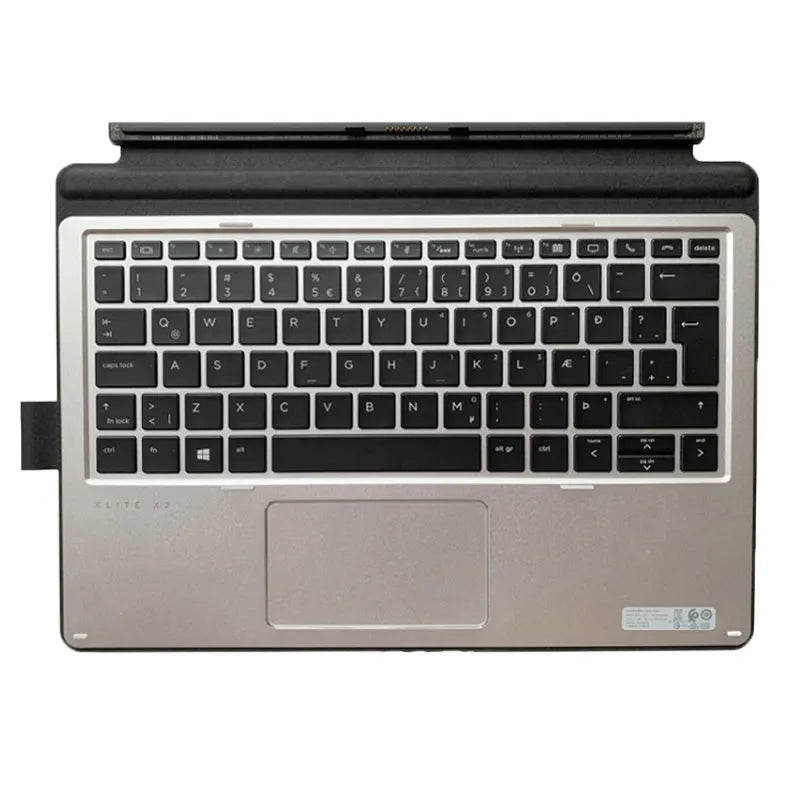 Elite X2 tablet keyboard base with PS/2 connector, multimedia keys, and slim portable design