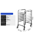 Stainless steel six-layer baking tray rack with lock, measuring 40cm by 60cm