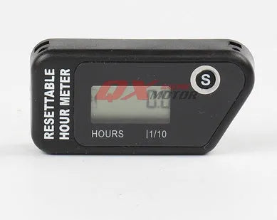 Black waterproof LCD maintenance reminder timer for ATV motorcycle boat lawn equipment