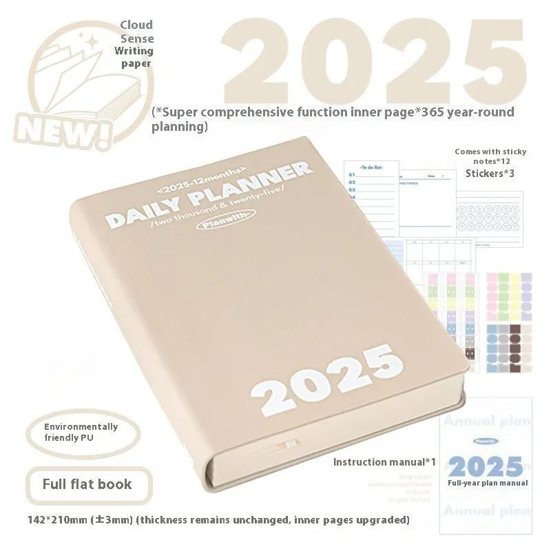 Waterproof notebook with PU cover in multiple colours for postgraduate study records