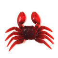 PVC soft crab fishing lure measuring 8cm long in brown crab colour variation