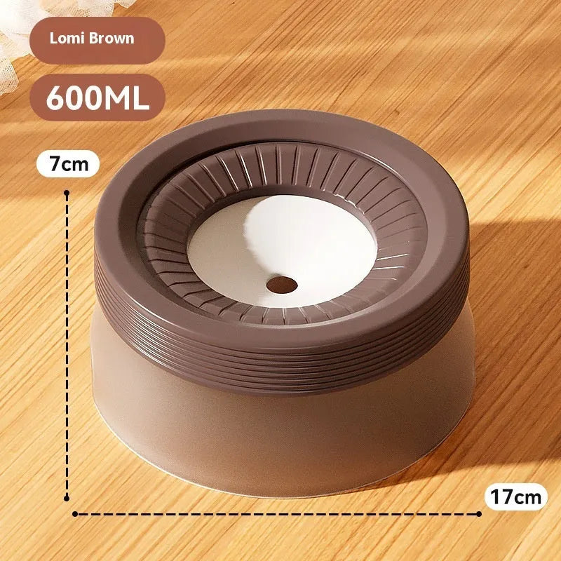Pet suspension water bowl hanging with blue, green, or brown colour options