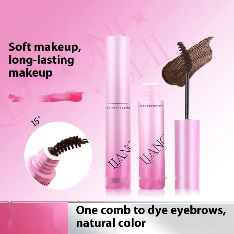 Velvet finish eyebrow cream pot in 4.5g size with four natural shade options