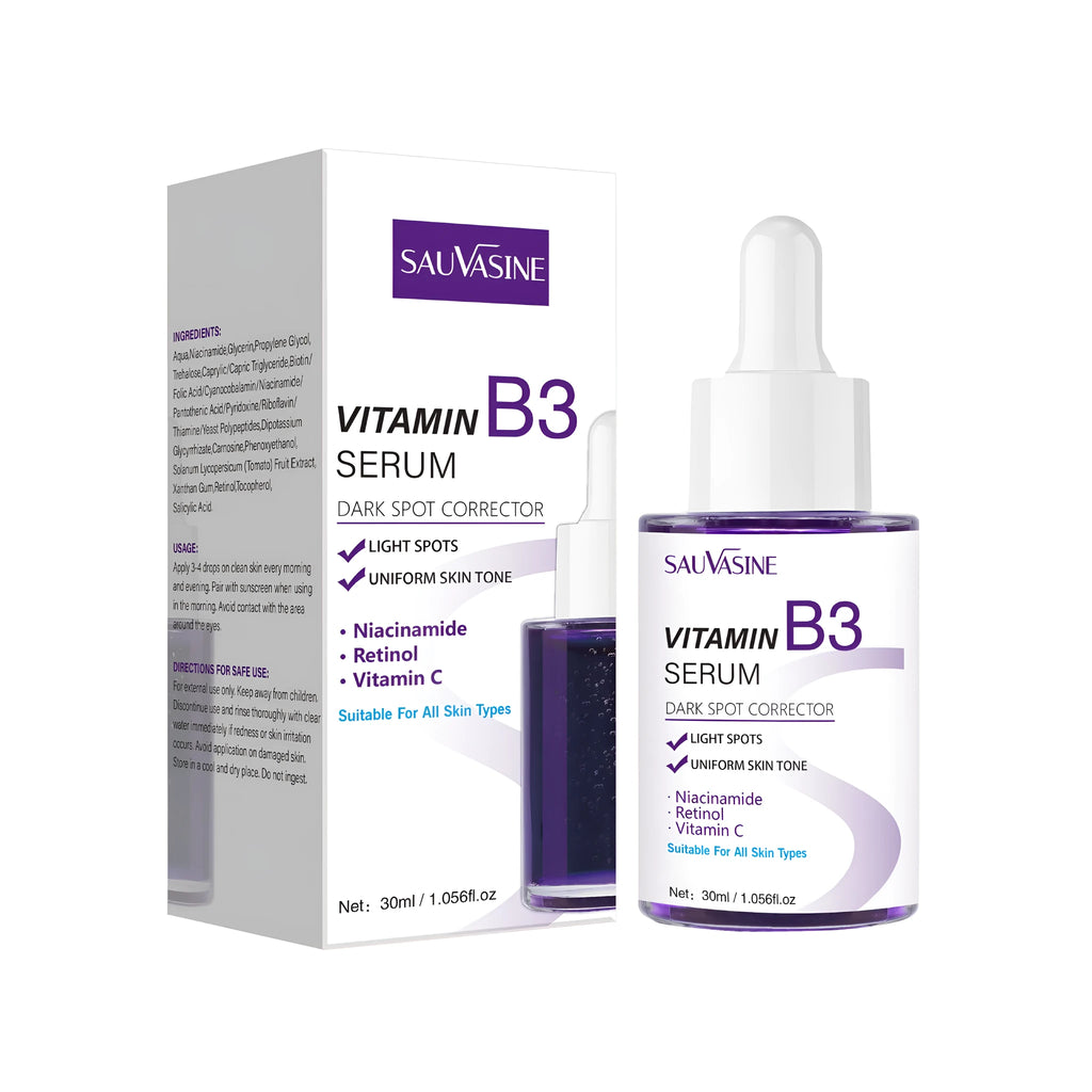 30ml Vitamin B3 facial essence bottle for nourishing and moisturising all skin types