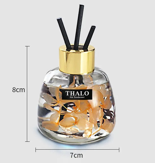 Glass bottle car perfume ornament for vehicle aromatherapy with six fragrance options