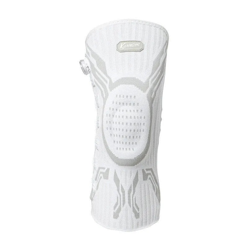 Grey-white sports kneecaps for left and right knees in M, L, XL sizes for basketball, running, football, badminton