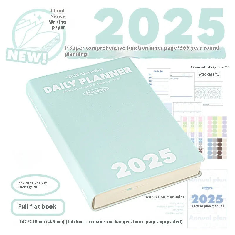 Waterproof notebook with PU cover in multiple colours for postgraduate study records