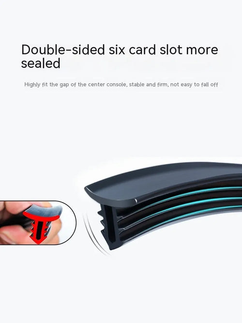 Mitsubishi Outlander dashboard silicone sealing strip with integrated card slots measuring 1.6 metres