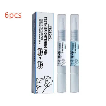 Pet teeth whitening pen with dental brushes for dogs and cats tartar removal