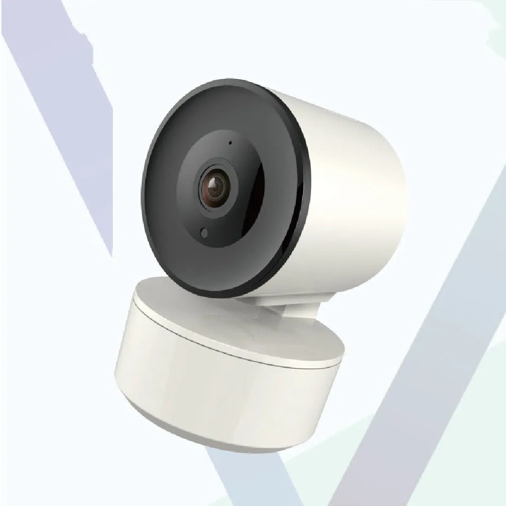 Smart WiFi indoor security camera with 1080P HD resolution and motion tracking capability