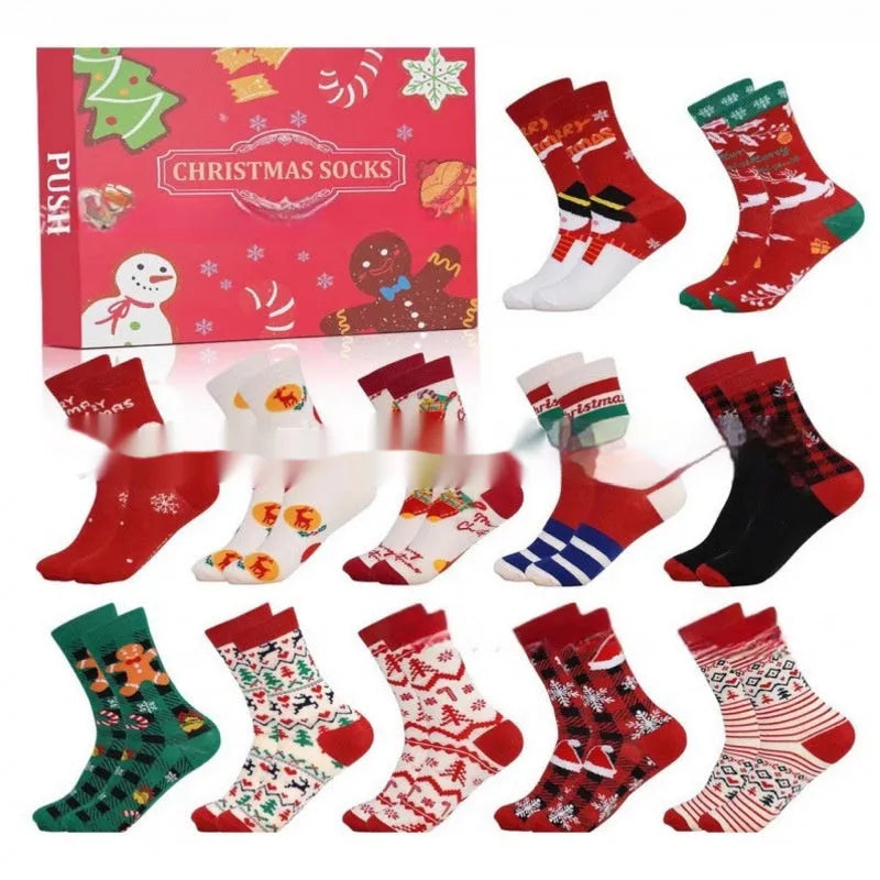 Cute miniature Christmas sock decoration from a resin and plastic blind box, festive holiday ornament.