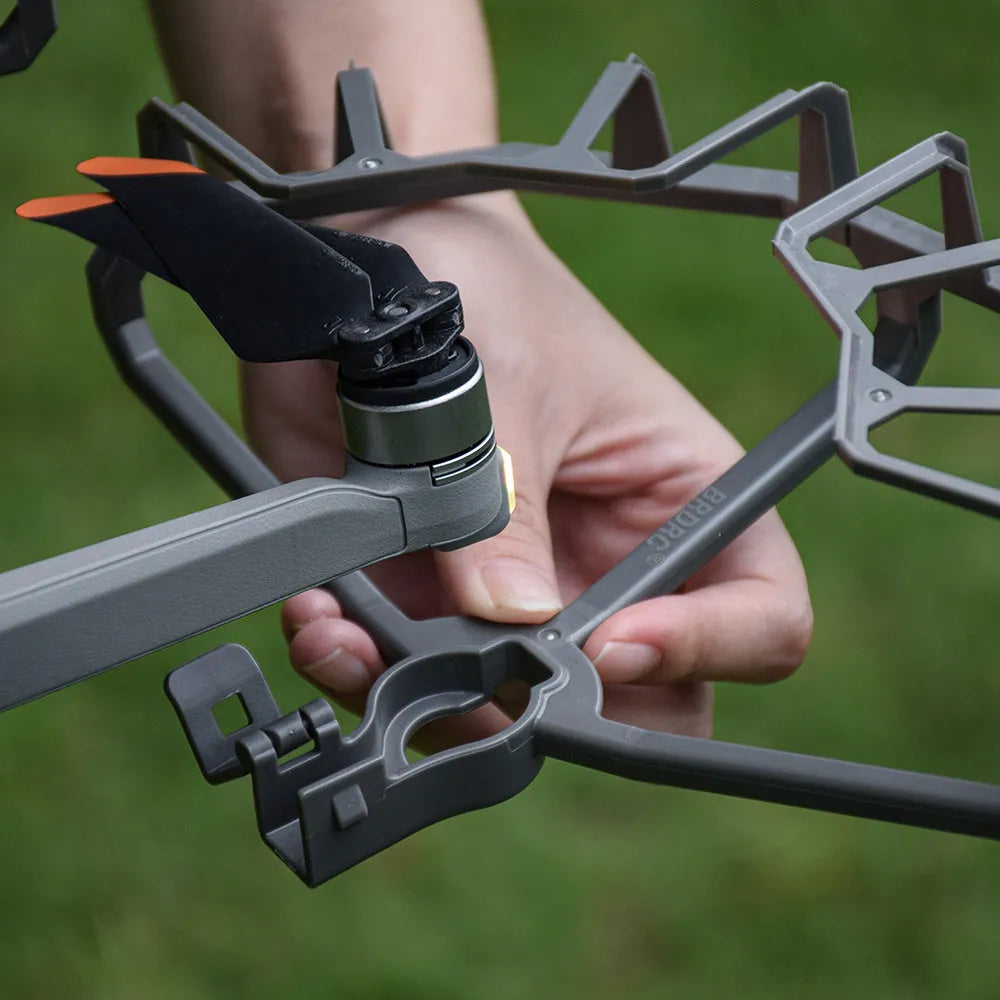 Grey ABS propeller guard ring for DJI Air 2 and Air 2S drones on a white background.