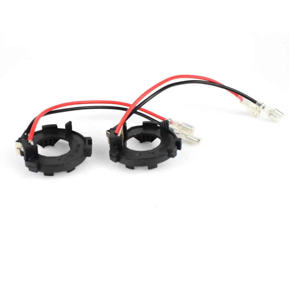 Black H7 LED headlight adapter bracket for Volkswagen Golf 5 Jetta MK5 GTI conversion
